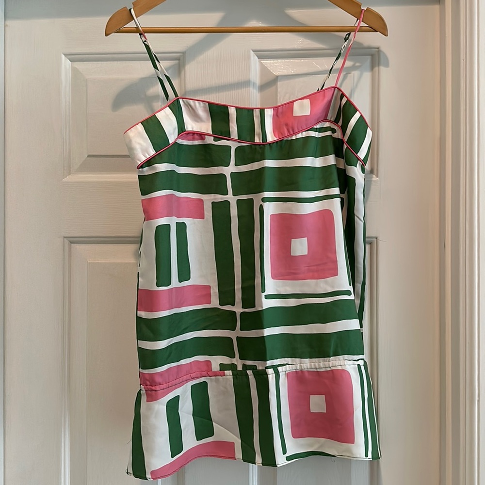 Tibi strappy silk blouse, size M